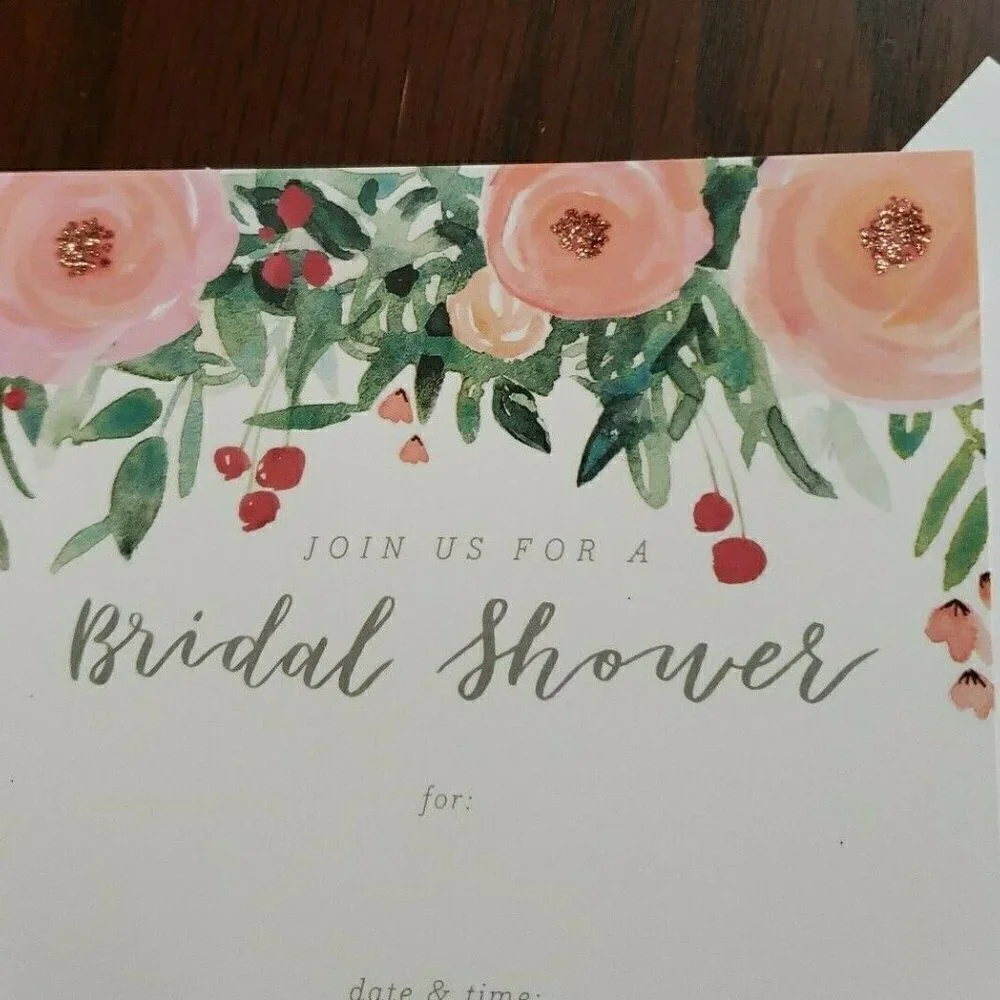 SPRITZ 𝅺60 Bridal Shower Invitations NEW IN PACKAGE T30